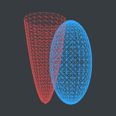 Ellipsoid - Elliptic Paraboloid
